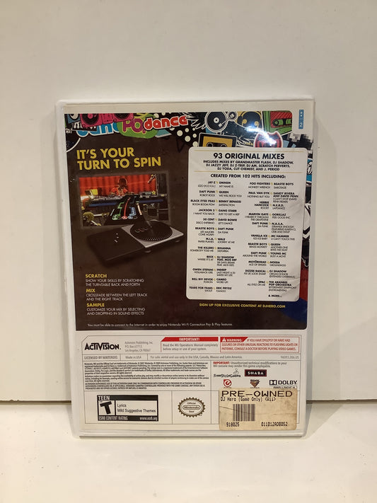 DJ Hero (Game Only) - Wii