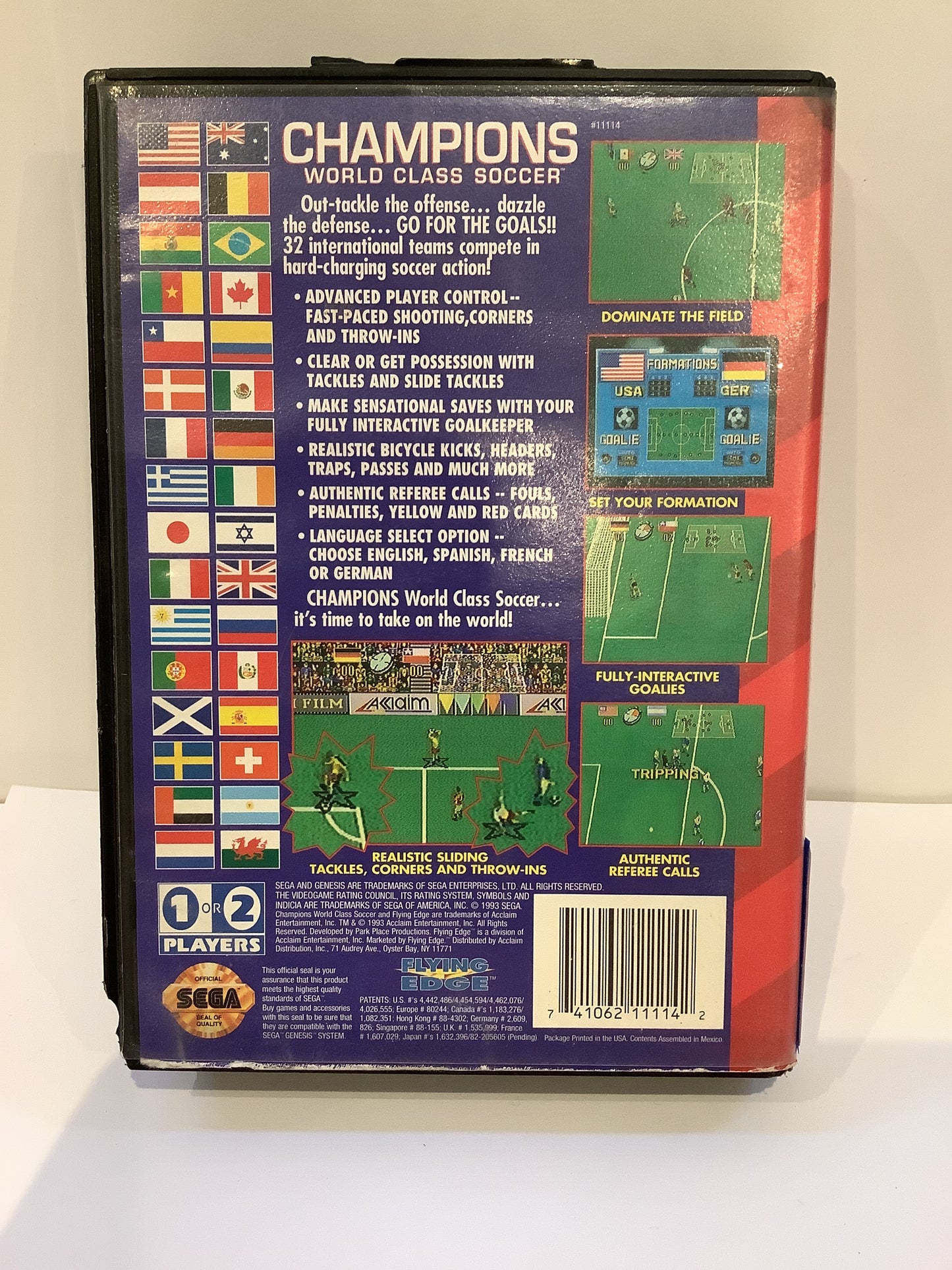 Champions World Class Soccer - Sega Genesis