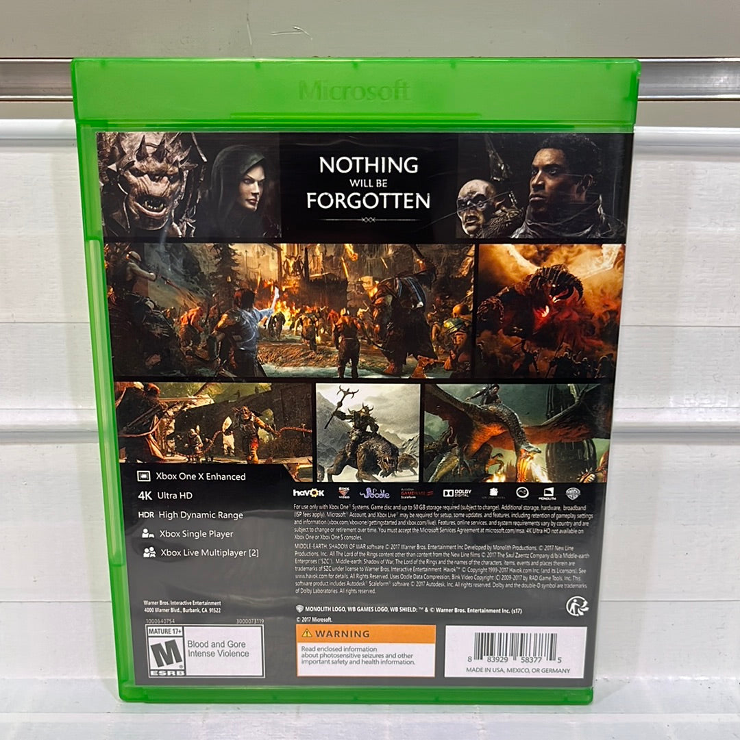 Middle Earth: Shadow of War - Xbox One