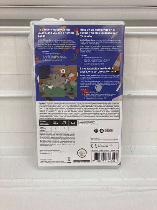 Untitled Goose Game - Nintendo Switch