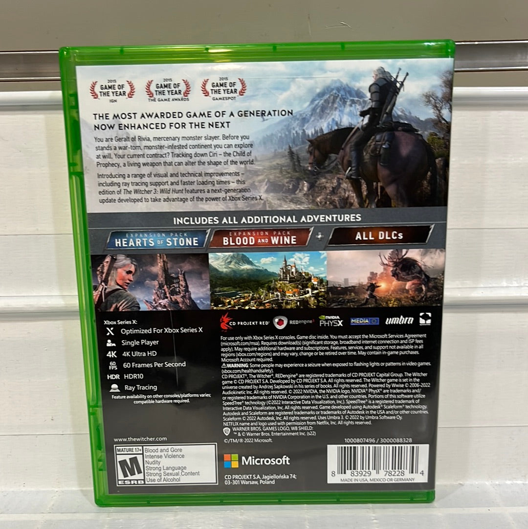 Witcher 3 Wild Hunt: Complete Edition - Xbox Series X