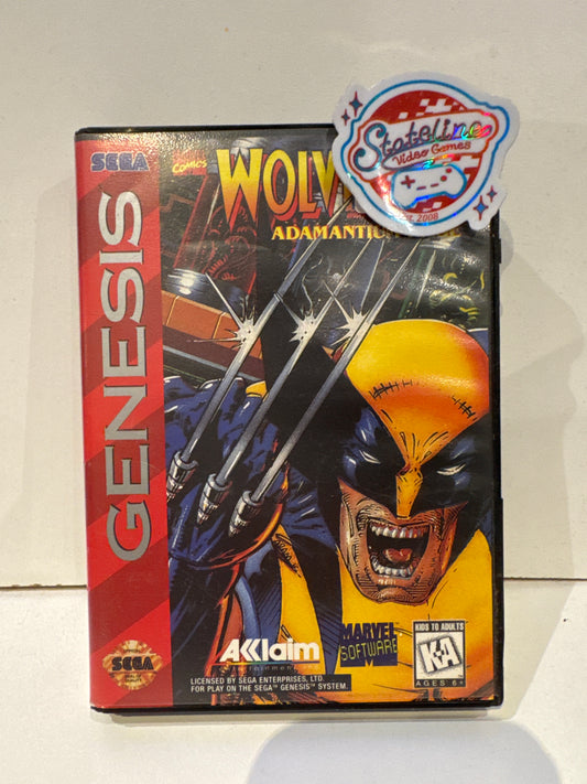 Wolverine Adamantium Rage - Sega Genesis