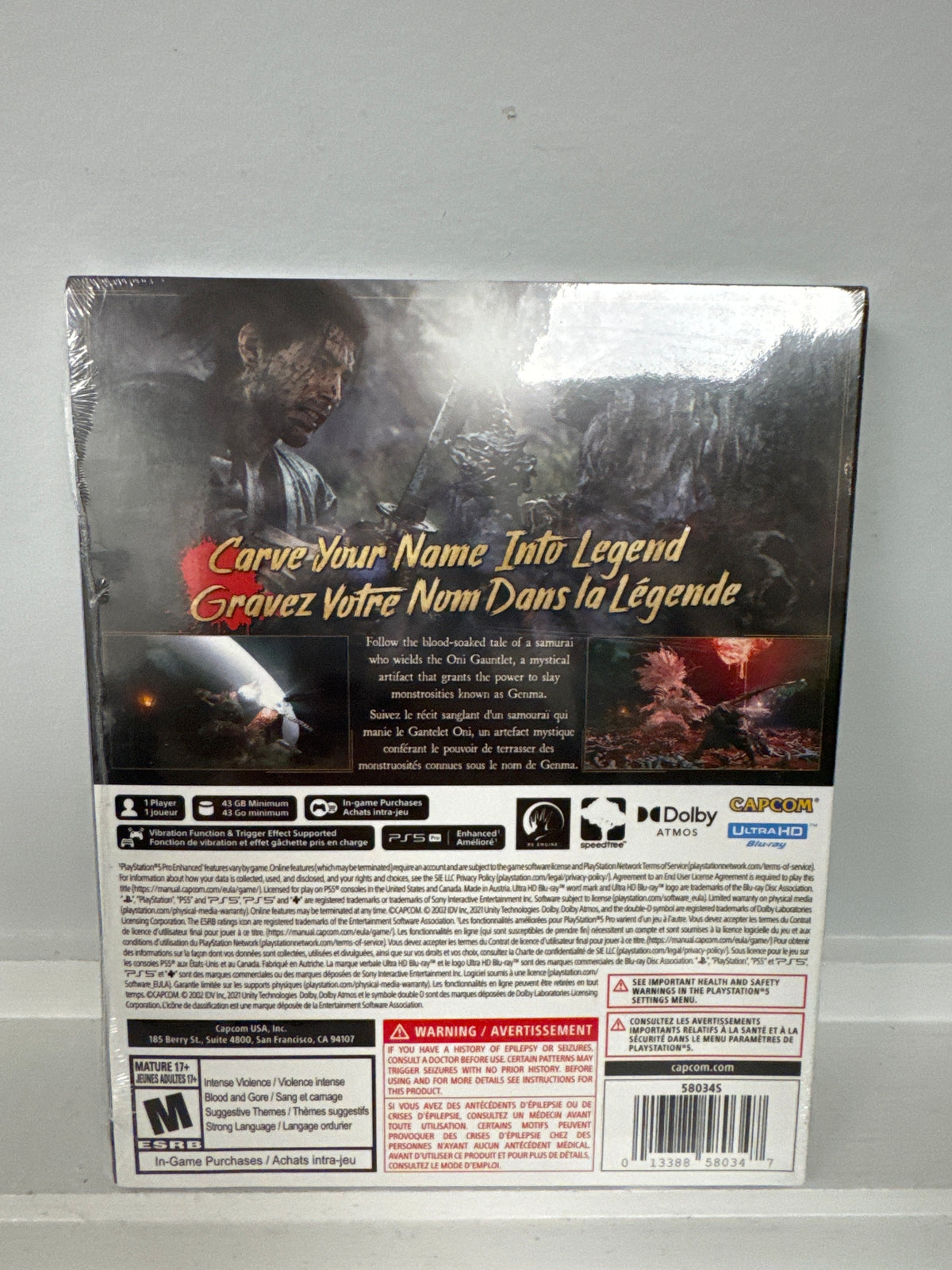 Onimusha: Way of the Sword [Steel Book Edition] - PlayStation 5
