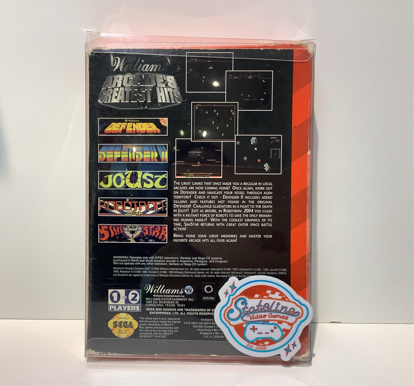 Williams Arcade's Greatest Hits - Sega Genesis