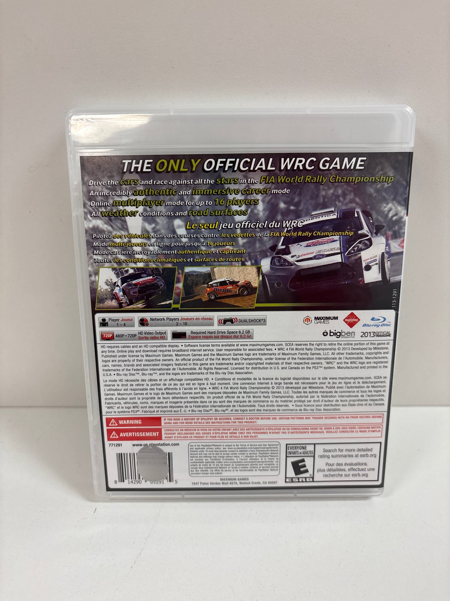WRC 4: FIA World Rally Championship - Playstation 3