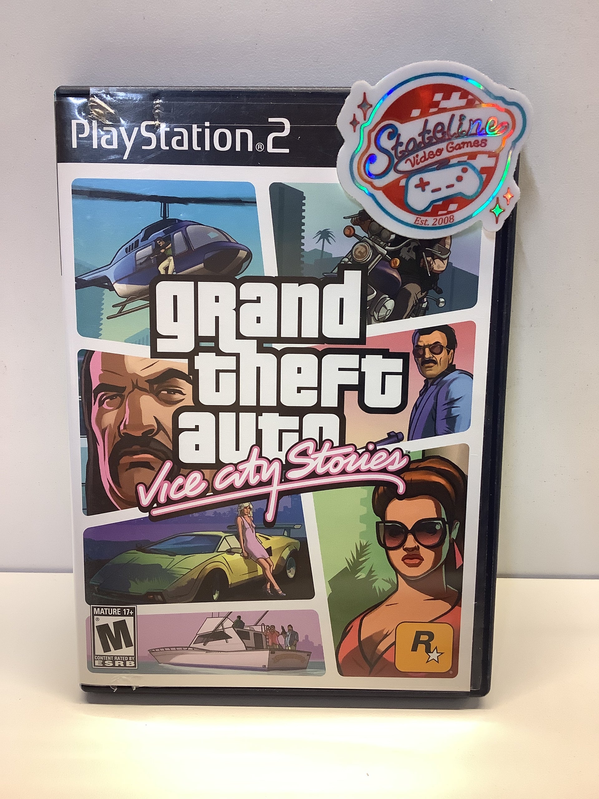 Jeu ps2 - GTA Vice city + poster recto verso - Jeux vidéo