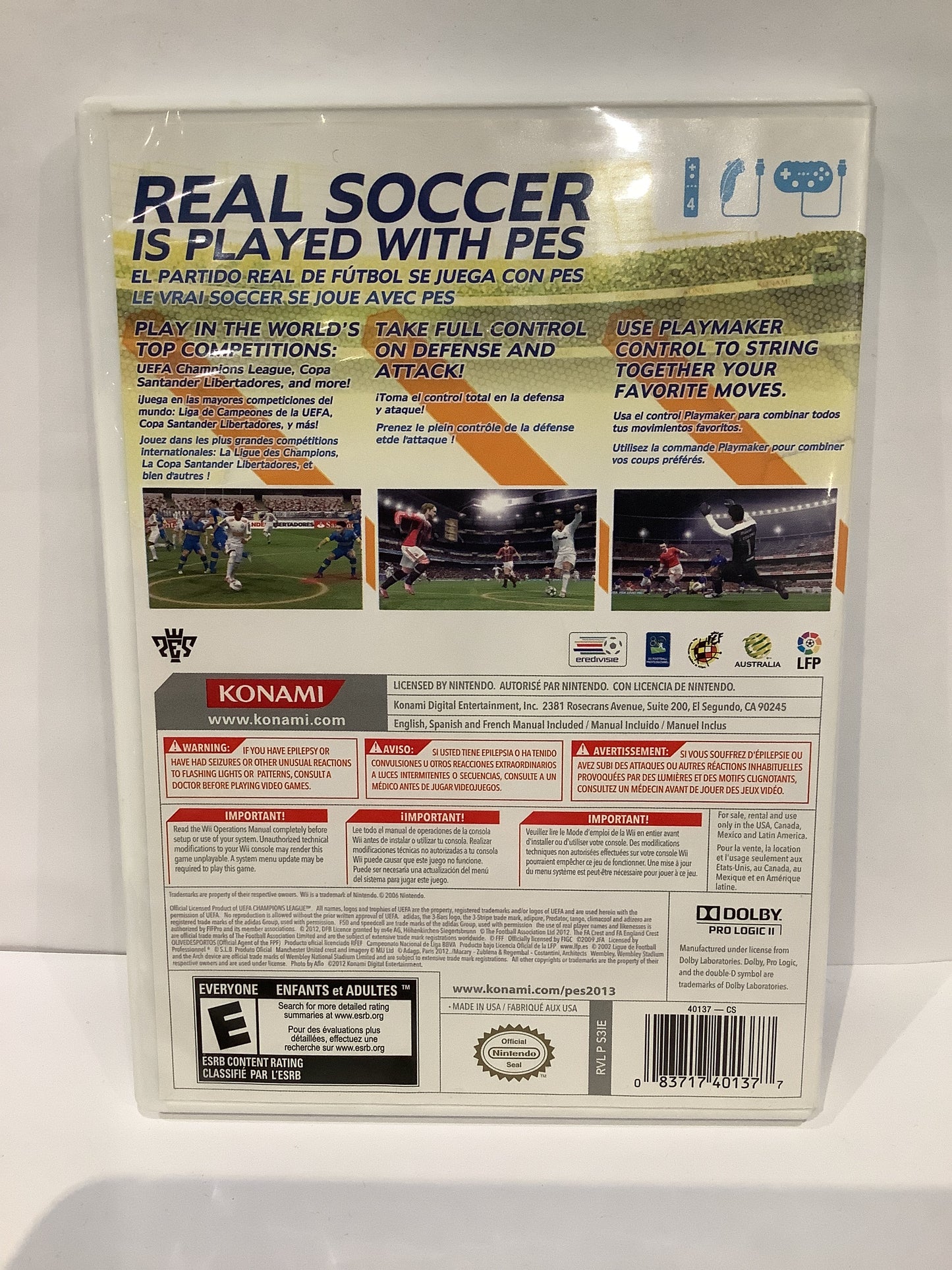 Pro Evolution Soccer 2013 - Wii