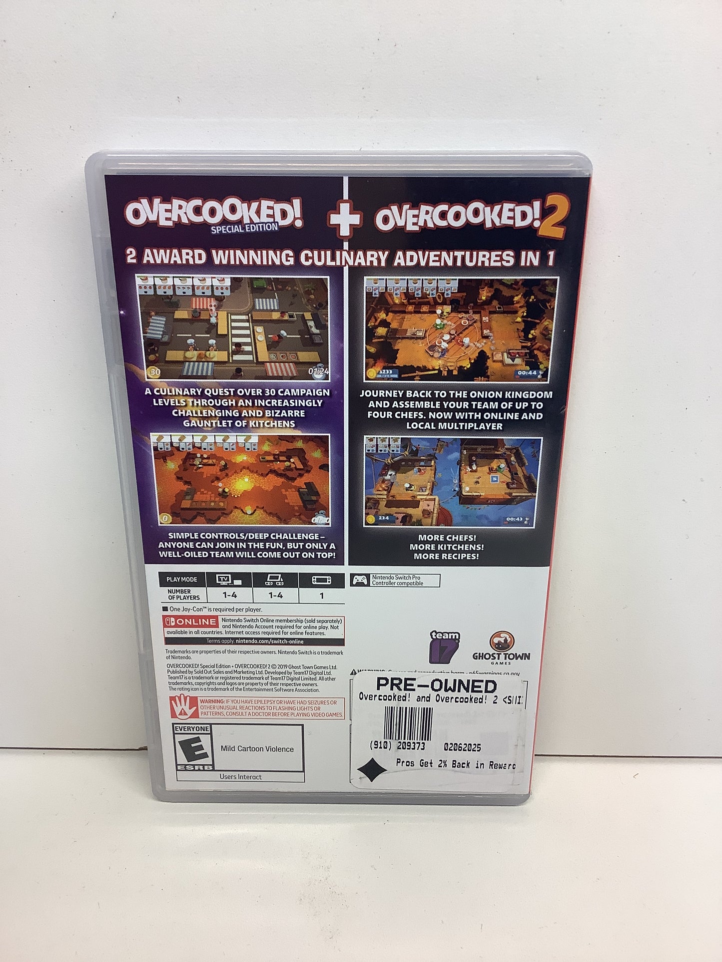 Overcooked + Overcooked 2 - Nintendo Switch