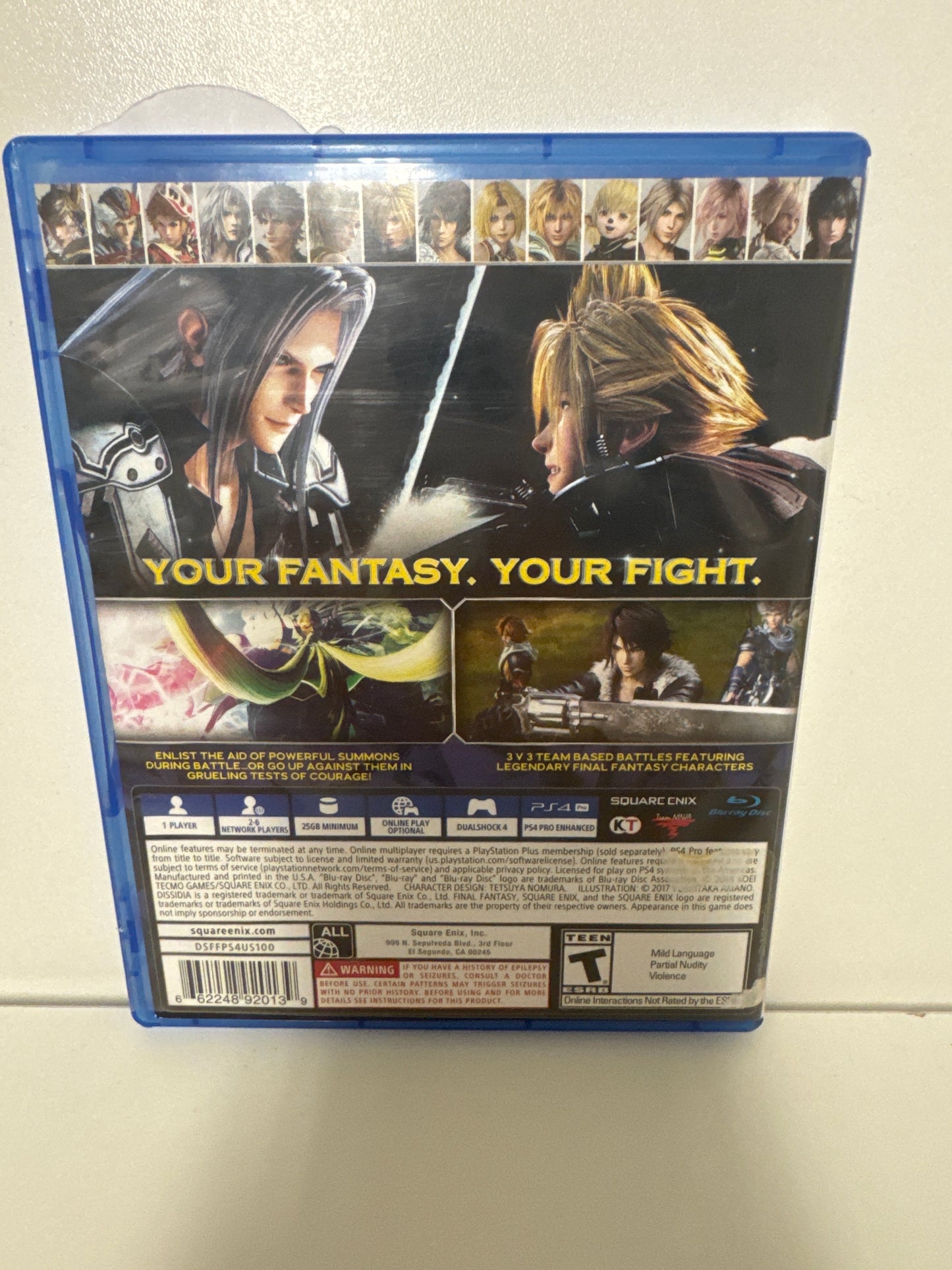 Dissidia Final Fantasy NT - Playstation 4