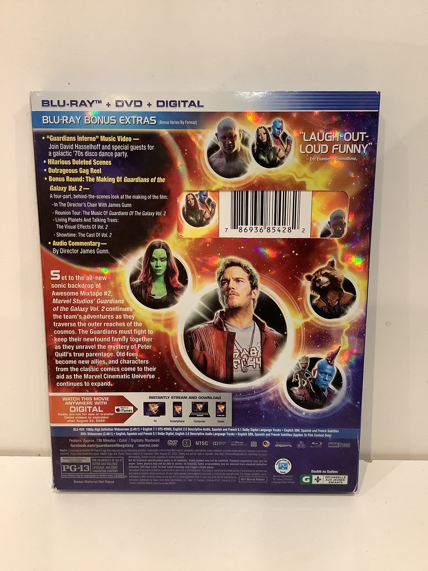 Guardians of the Galaxy: Volume 2 - Blu-Ray