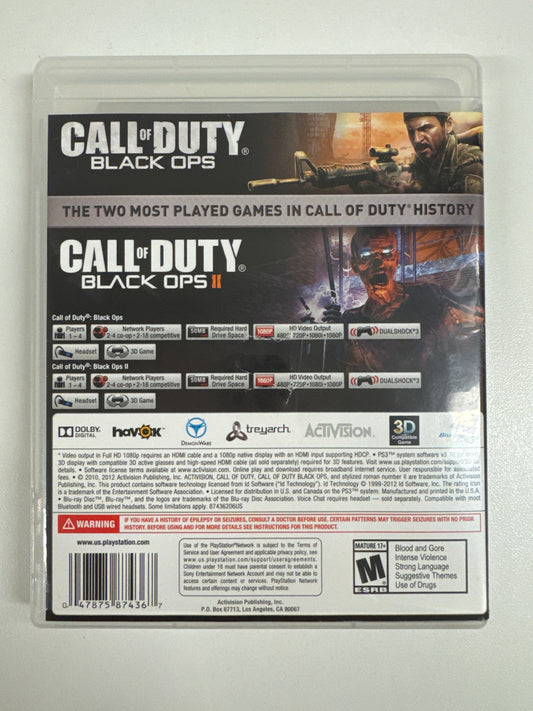 Call of Duty Black Ops I and II Combo Pack - Playstation 3