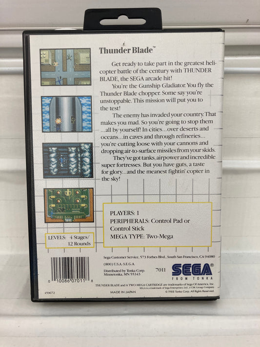 Thunder Blade - Sega Master System