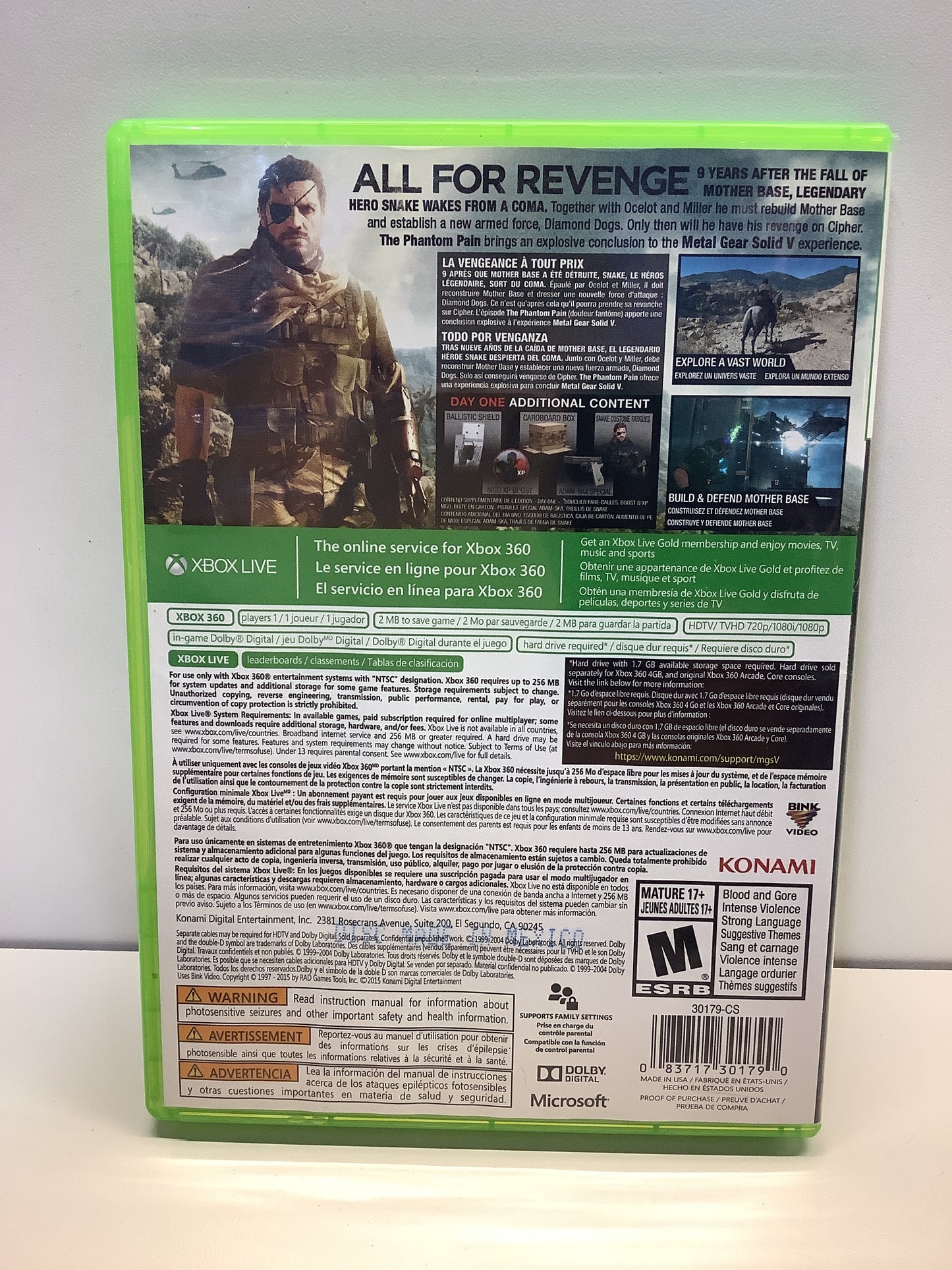 Metal Gear Solid V: The Phantom Pain [Day One] - Xbox 360