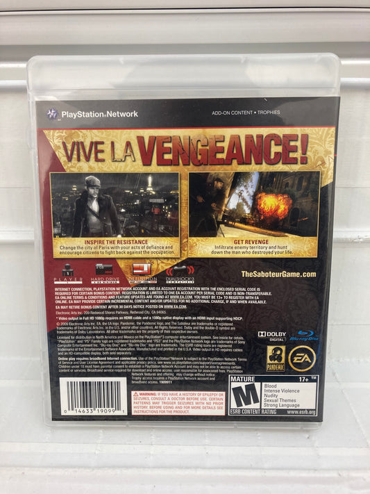 The Saboteur - Playstation 3