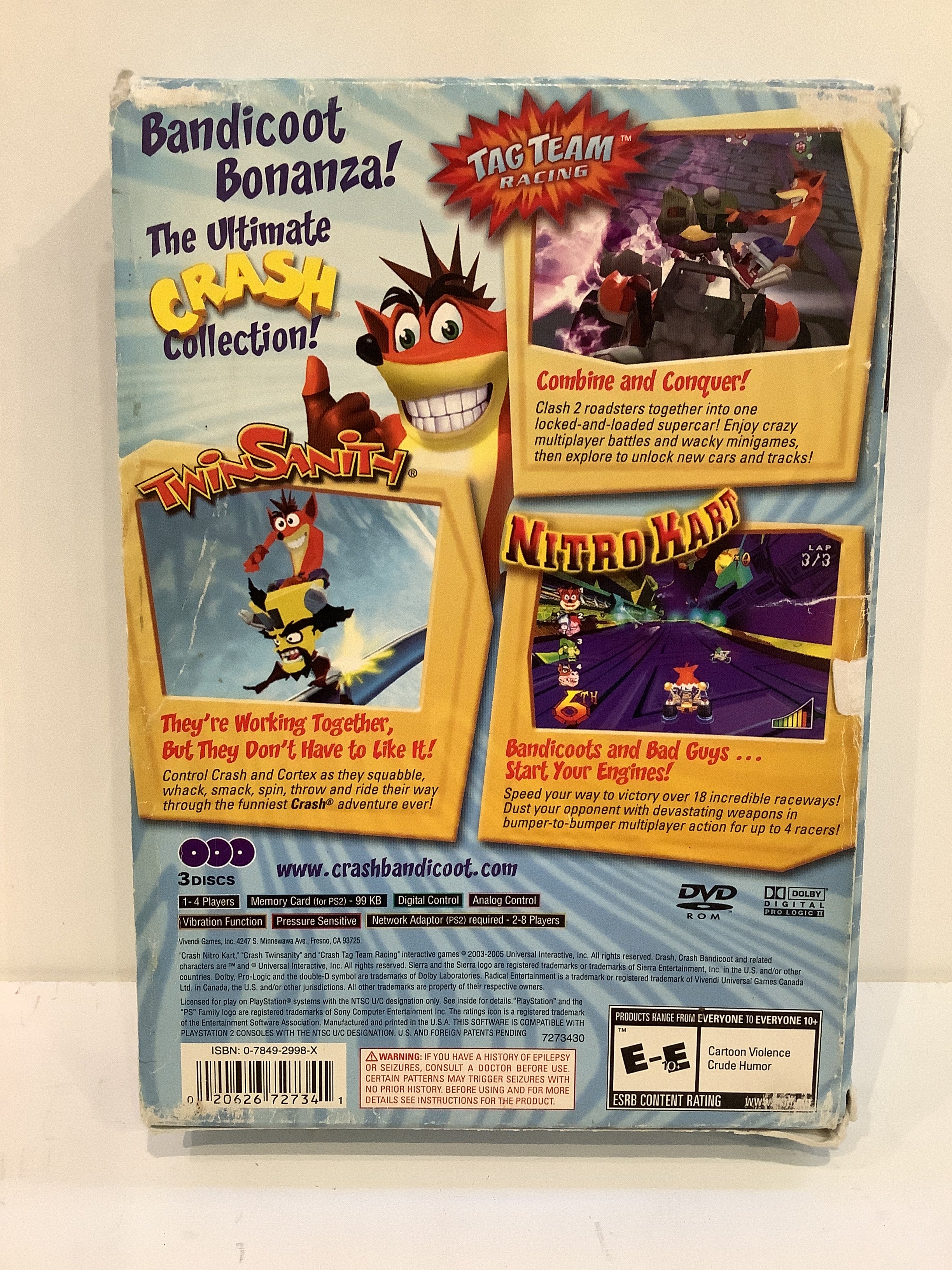 Crash Bandicoot Action Pack For deals Playstation 2