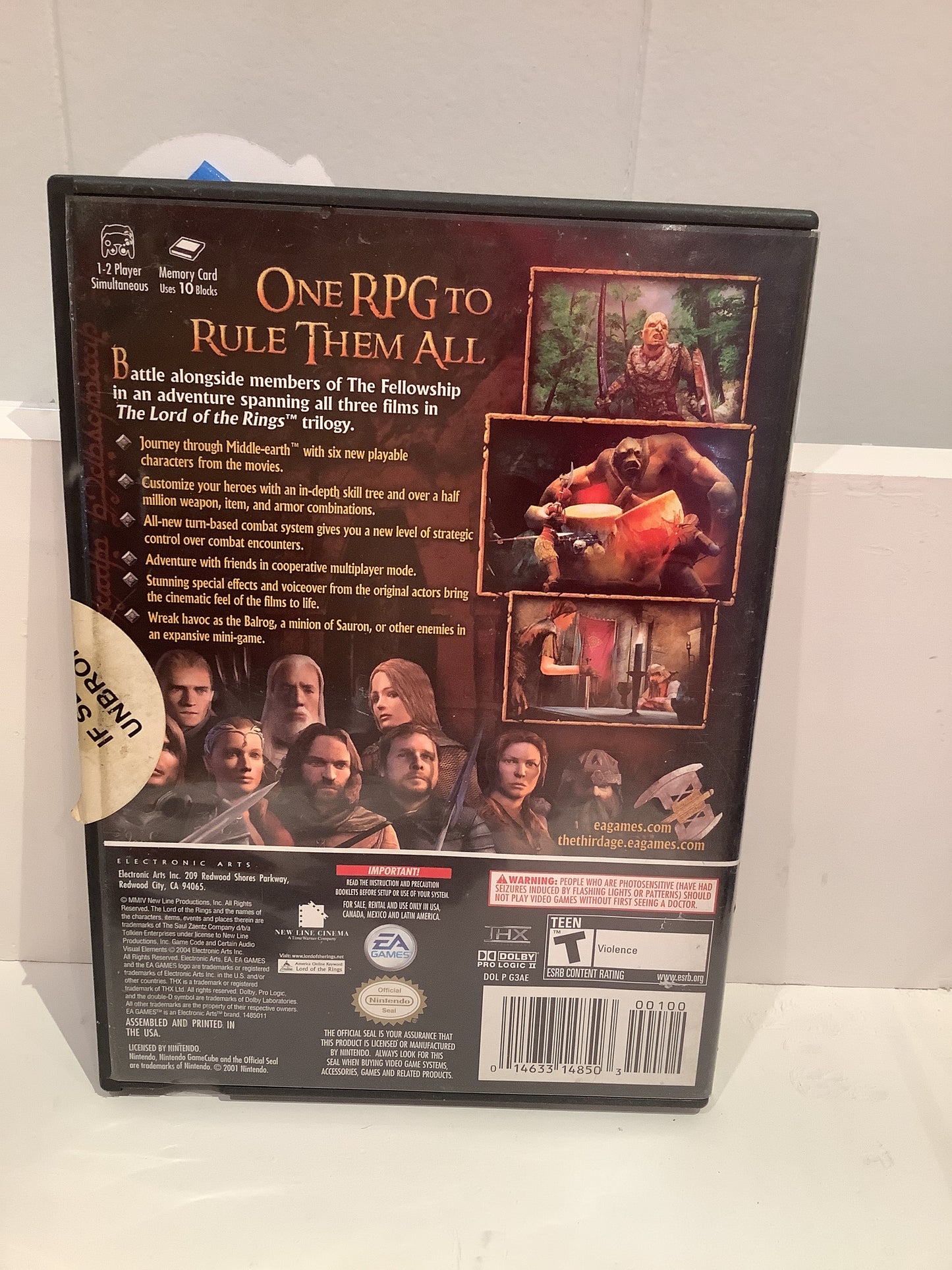 Lord of the Rings: The Third Age - Gamecube