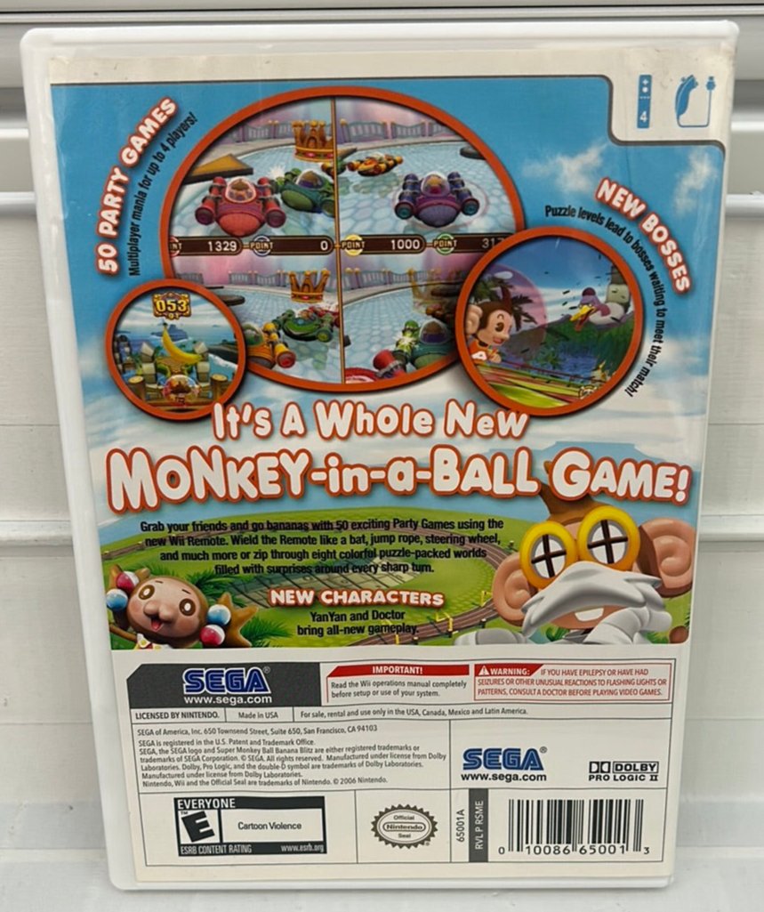 Super Monkey Ball Banana Blitz - Wii