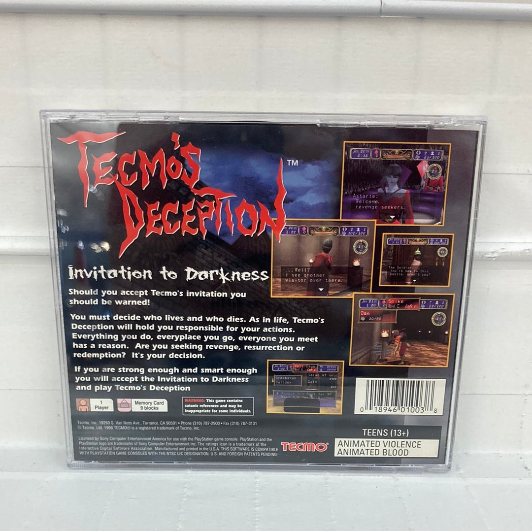 Tecmo's Deception Invitation to Darkness - Playstation