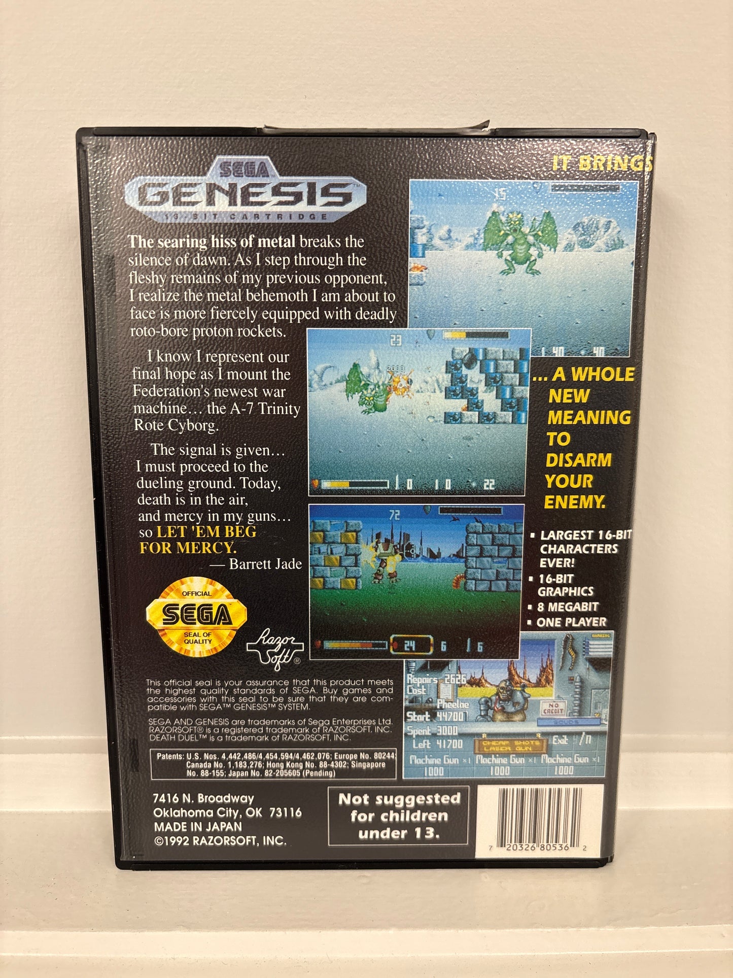 Death Duel - Sega Genesis