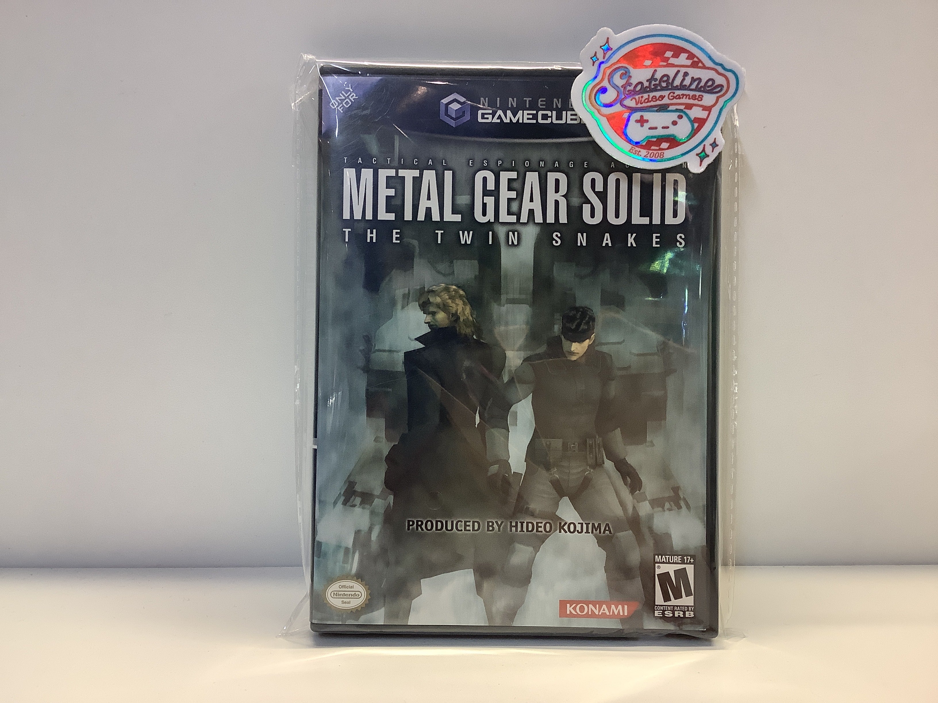 【非売品】 L GEAR SOLID TWIN SNAKES 販促パネル Metal Gear Solid Twin Snakes Limited Edition Silver GameCube