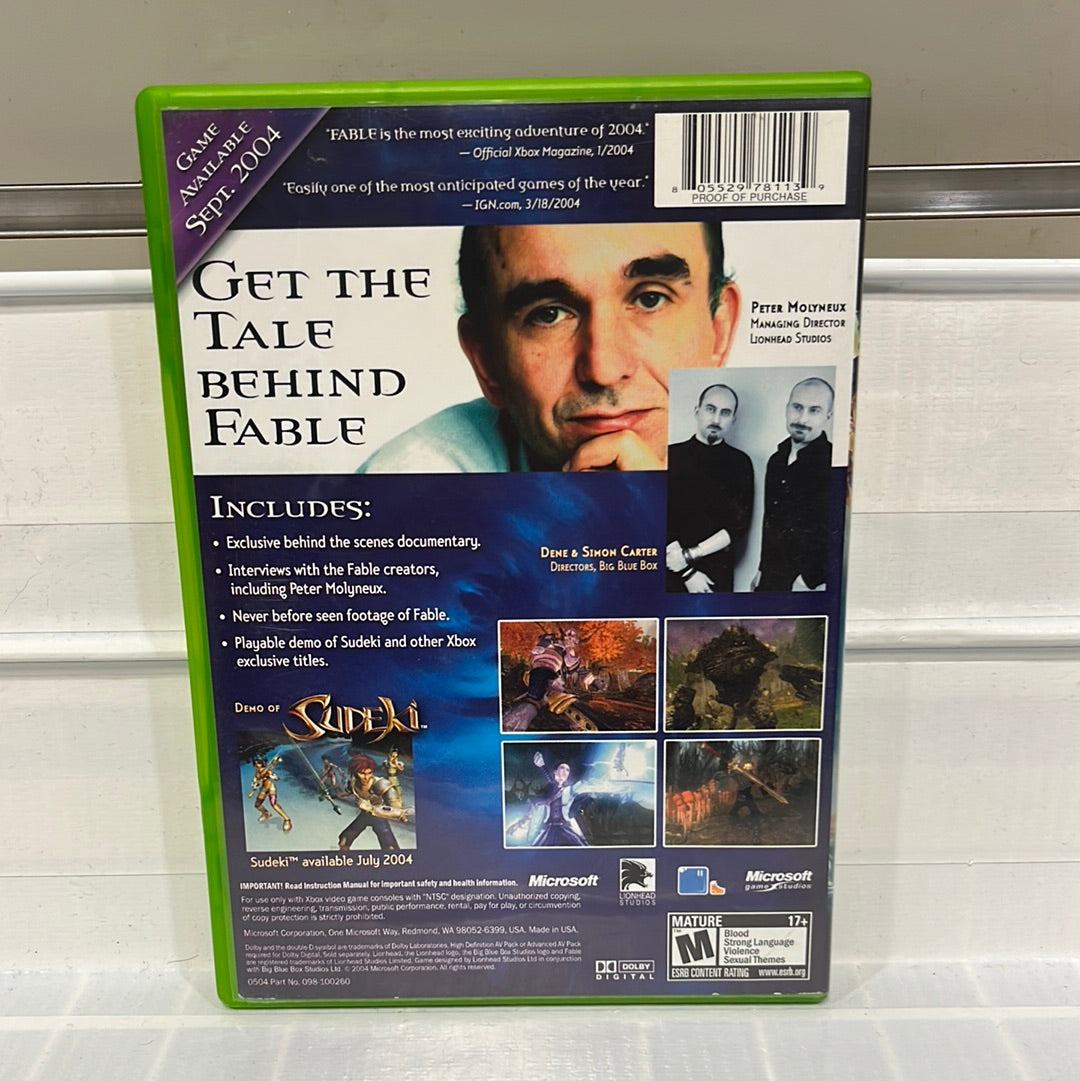 Fable [Limited Edition Bonus DVD] - Xbox – Stateline Video Games Inc.
