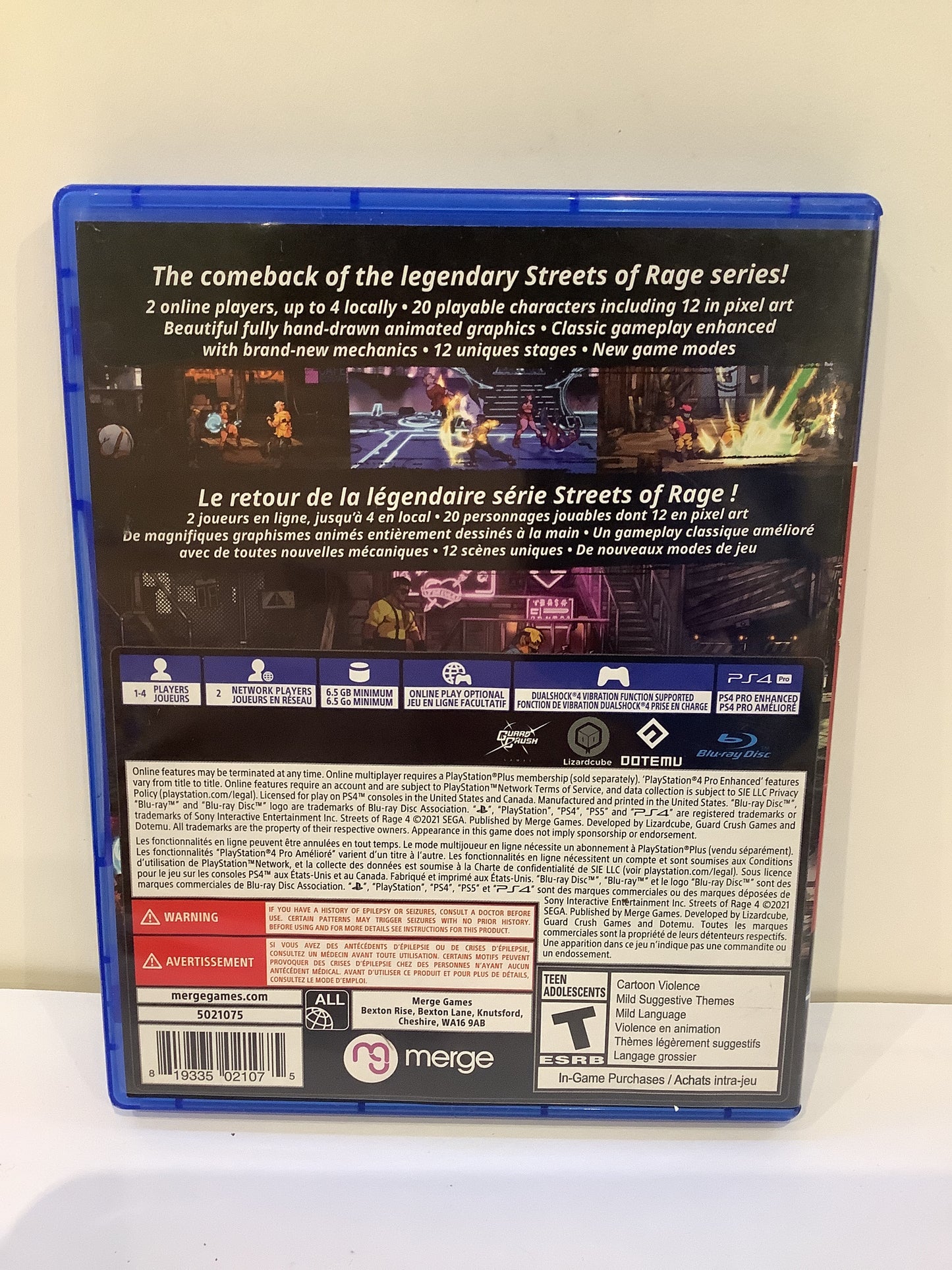 Streets of Rage 4 [Anniversary Edition] - Playstation 4