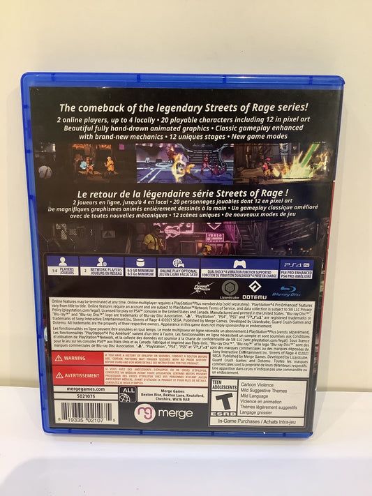 Streets of Rage 4 [Anniversary Edition] - Playstation 4