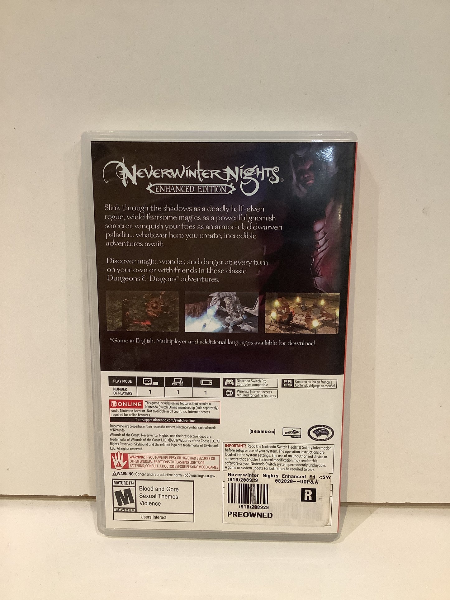 Neverwinter Nights Enhanced Edition - Nintendo Switch