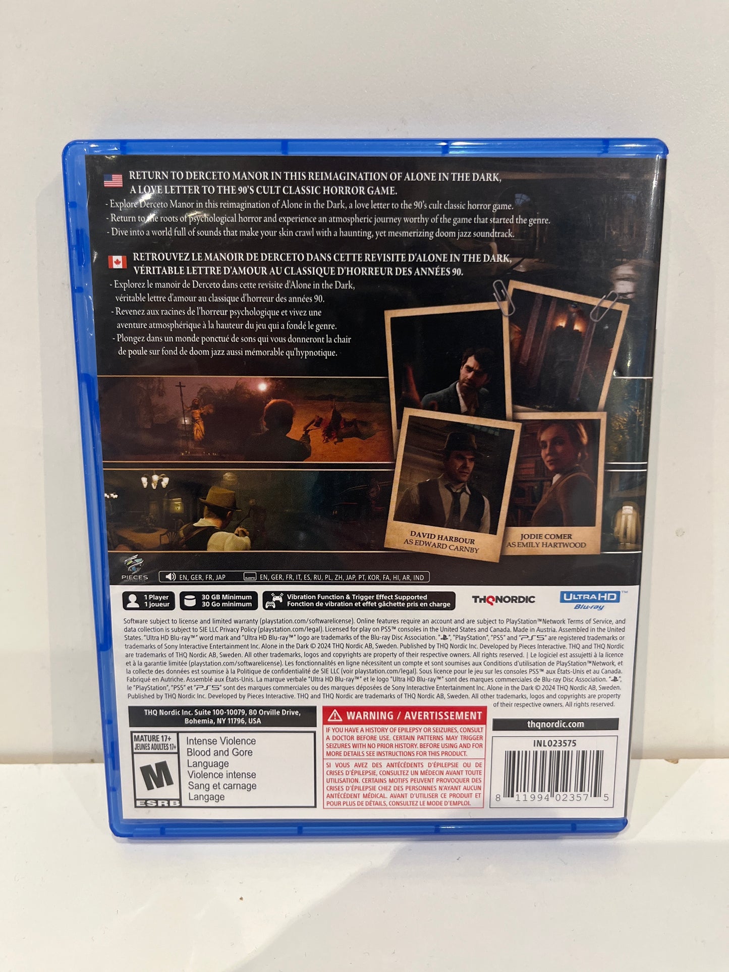 Alone In The Dark - Playstation 5