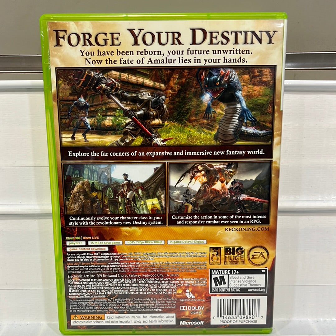 Kingdoms Of Amalur Reckoning Xbox 360 – Stateline Video Games