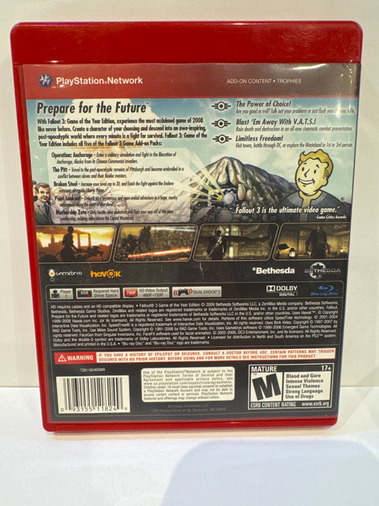 Fallout 3 [Game of the Year] - Playstation 3