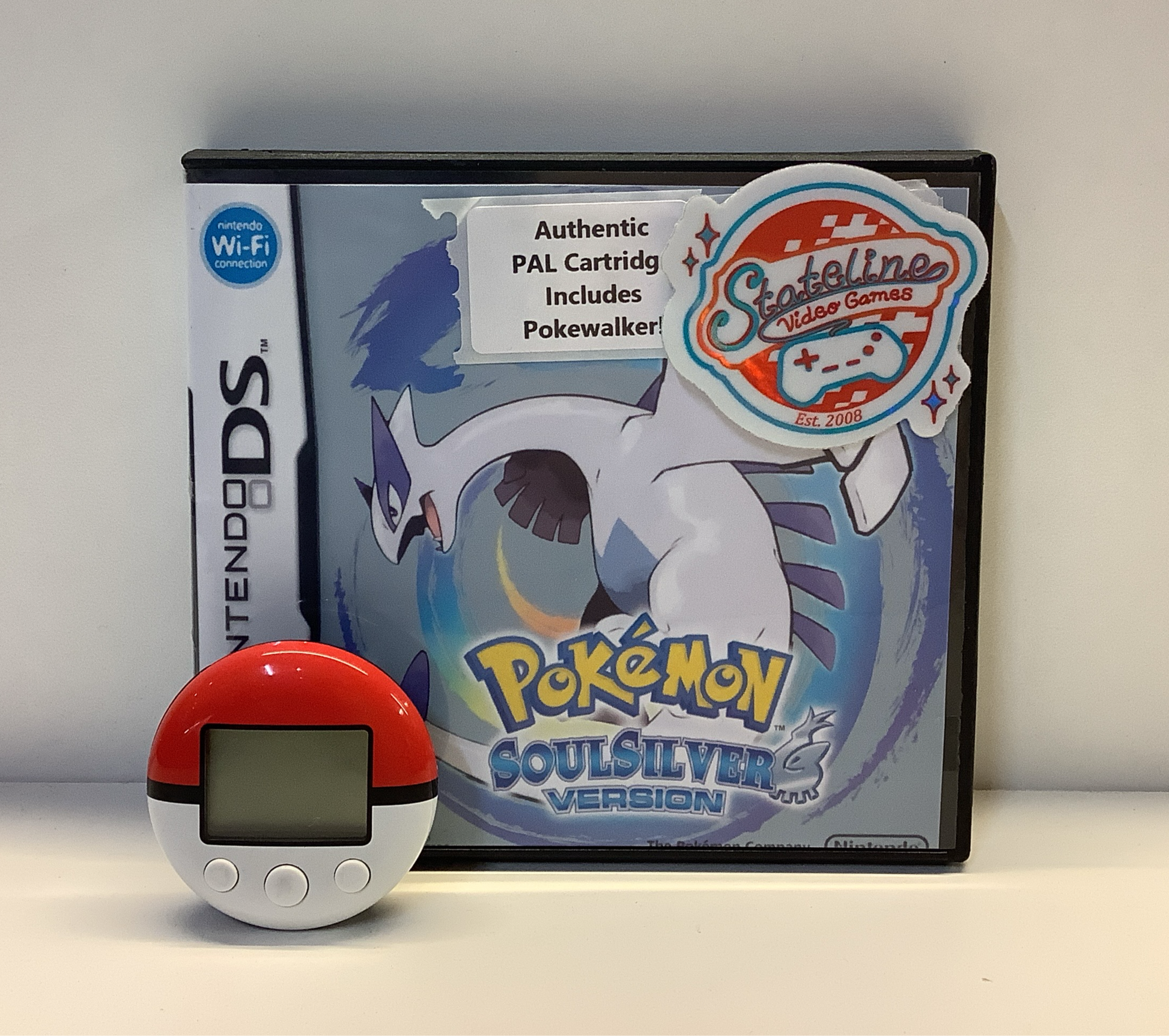 Pokemon SoulSilver Version Nintendo DS Reproduction Artwork PAL Cartridge