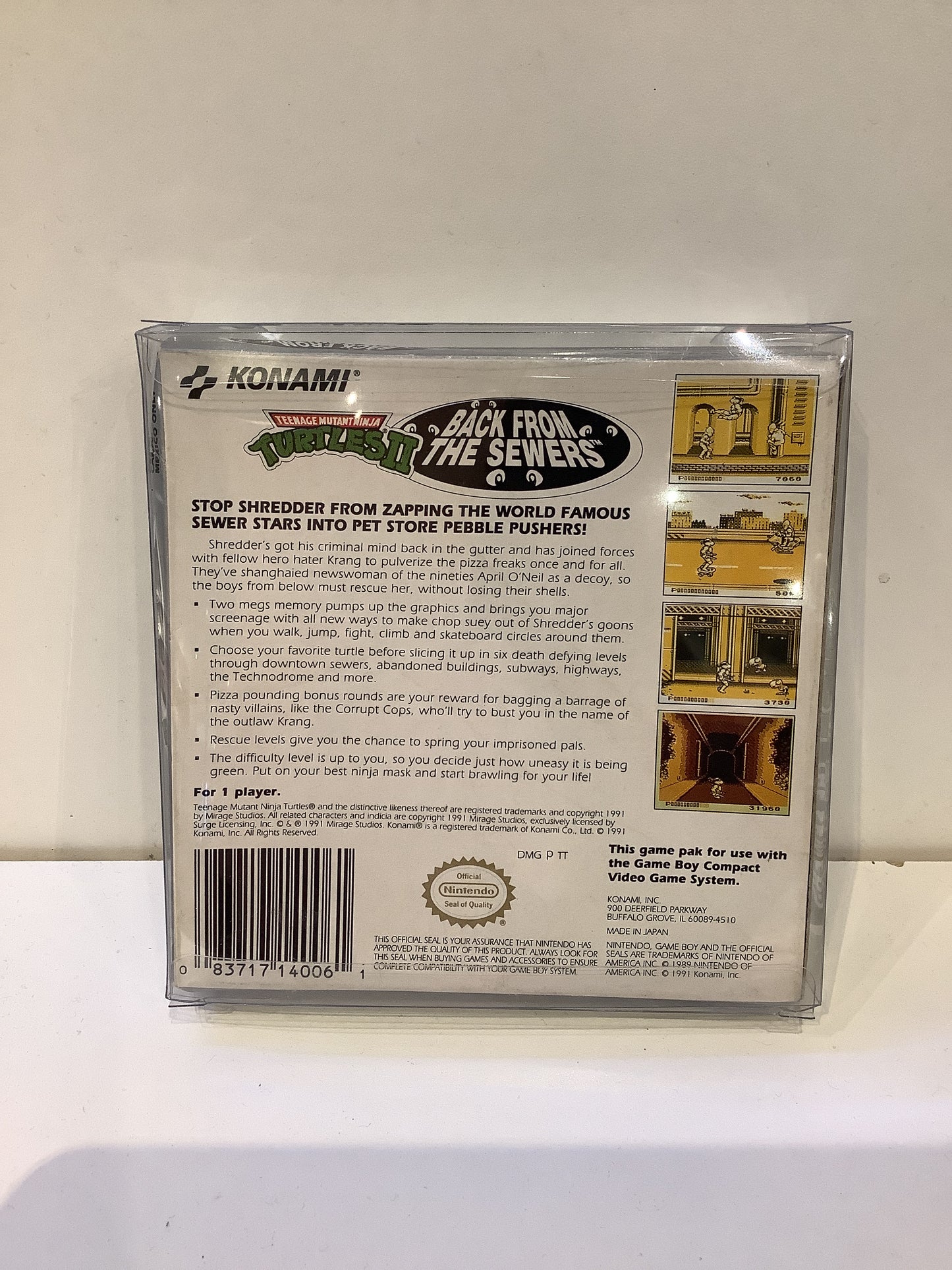 Teenage Mutant Ninja Turtles II Back from the Sewers - GameBoy