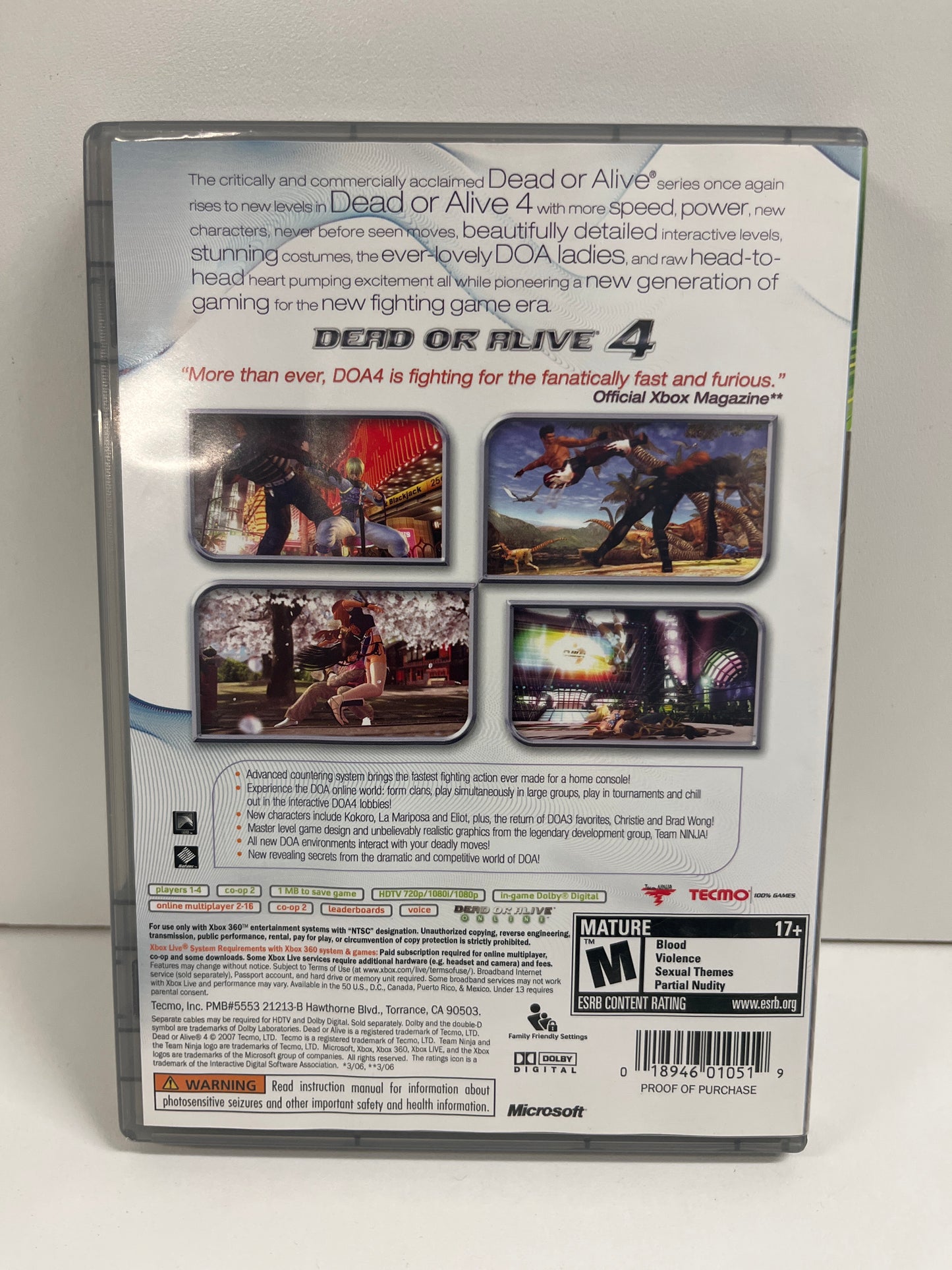 Dead or Alive 4 [Platinum Hits] - Xbox 360
