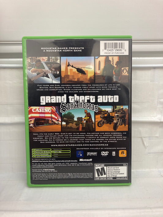 Grand Theft Auto San Andreas - Xbox