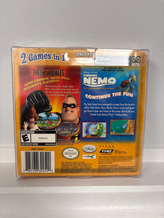 The Incredibles and Finding Nemo - GameBoy Advance