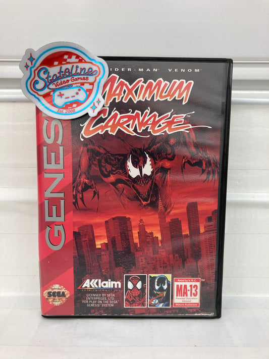 Spiderman Maximum Carnage - Sega Genesis