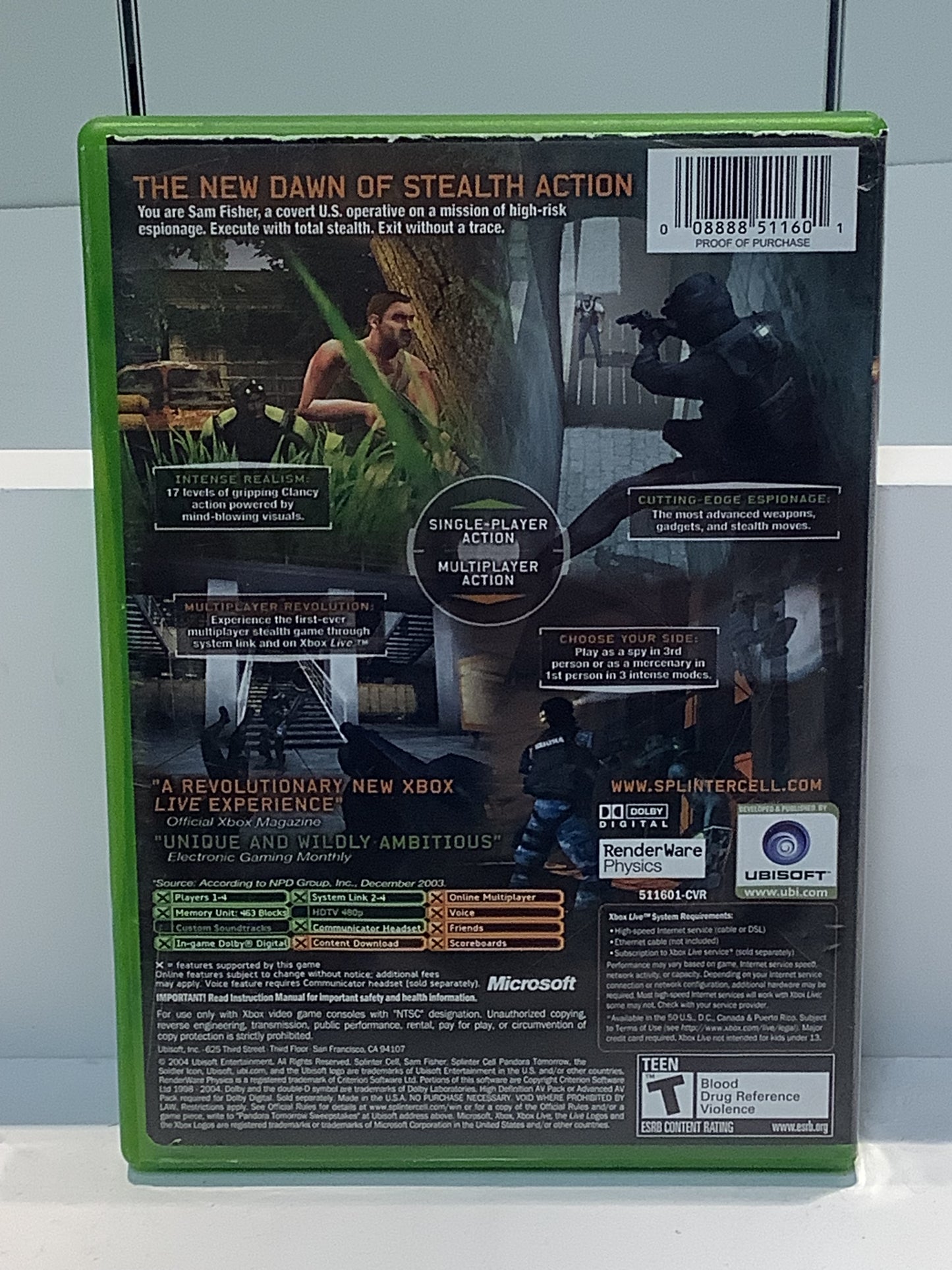 Splinter Cell Pandora Tomorrow - Xbox