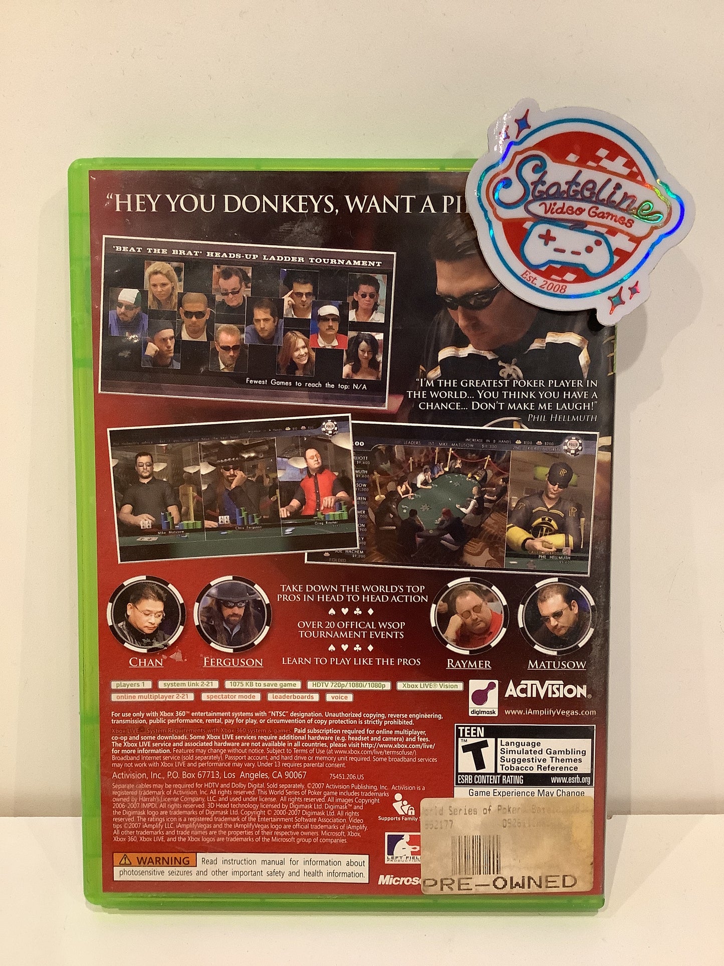 World Series Of Poker 2008 - Xbox 360