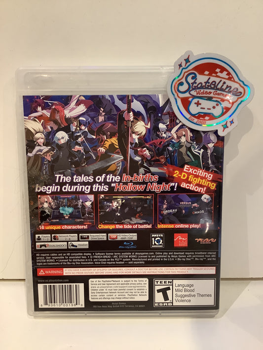 Under Night In-Birth Exe:Late - Playstation 3