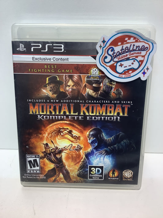 Mortal Kombat Komplete Edition - Playstation 3