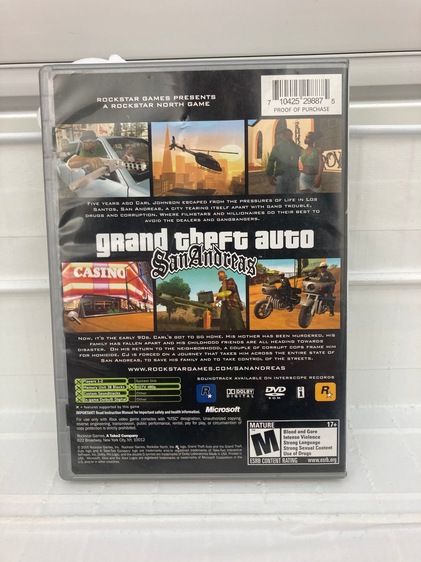 Grand Theft Auto San Andreas [Platinum Hits] - Xbox