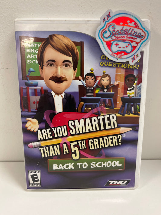 Are You Smarter Than A 5th Grader? Back to School - Wii