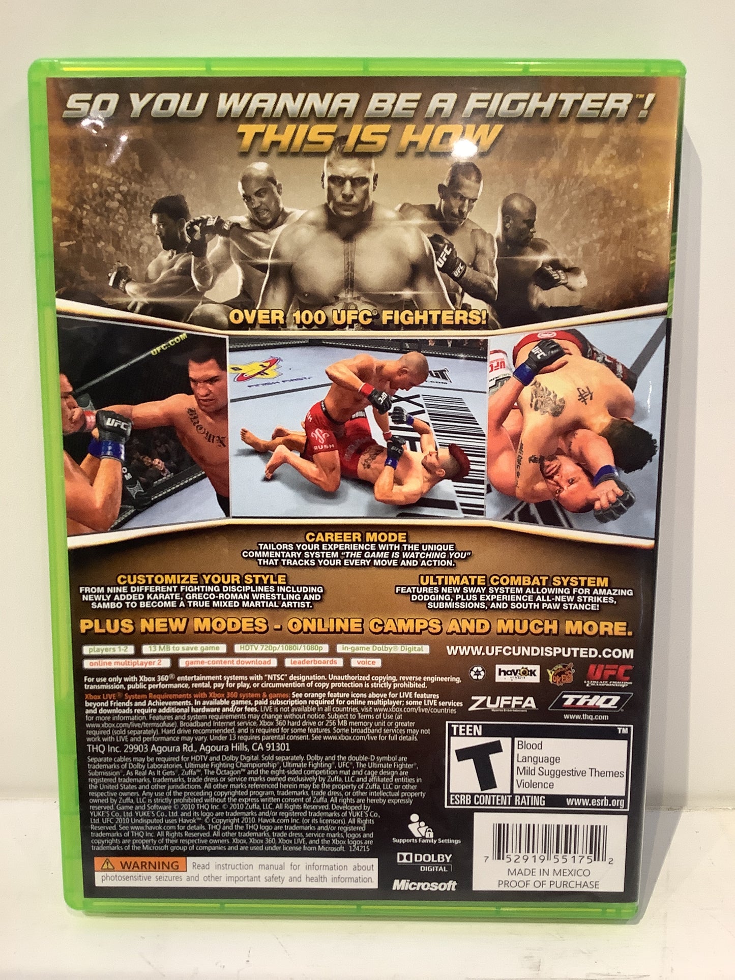 UFC Undisputed 2010 - Xbox 360