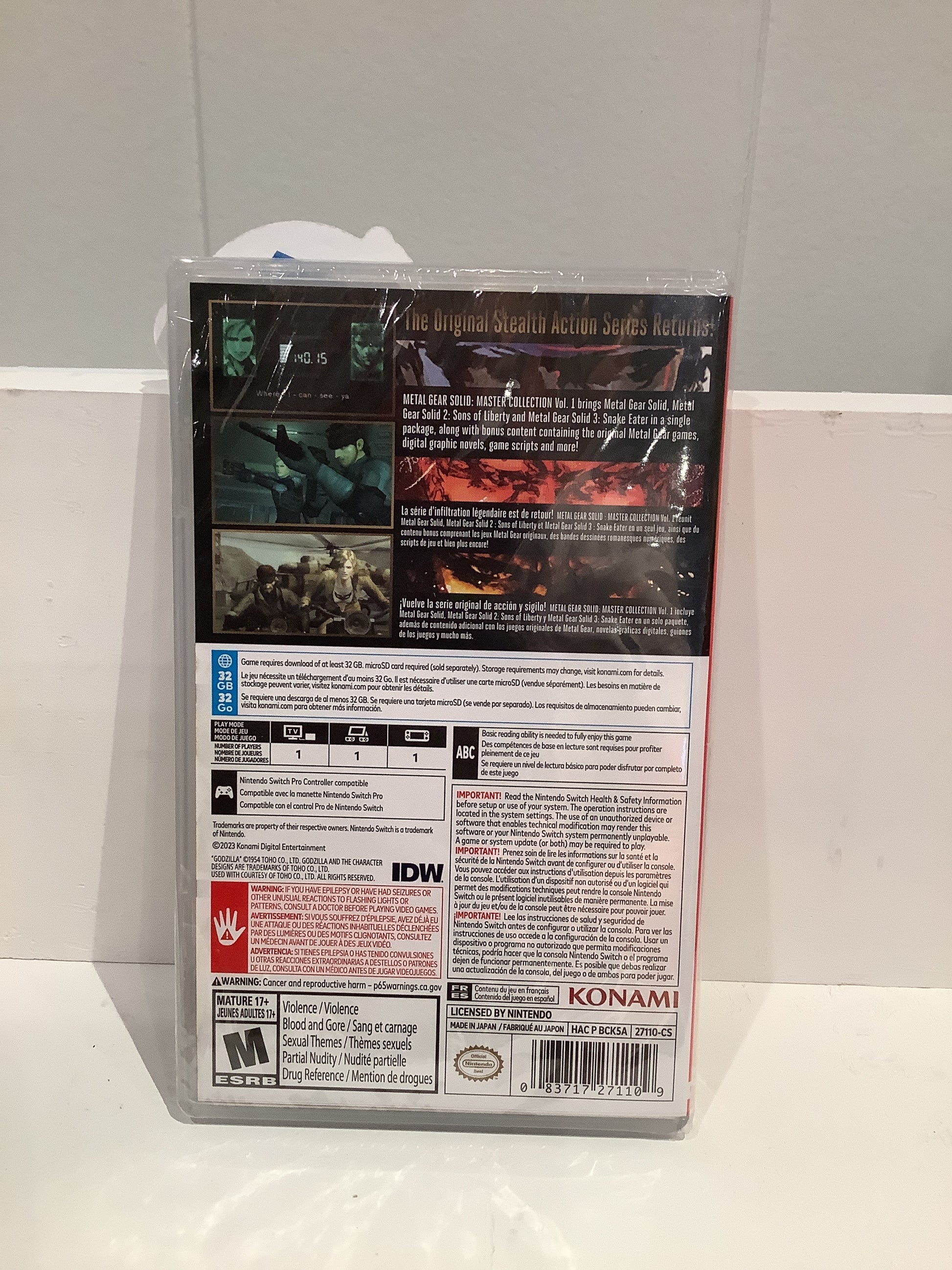 metal gear nintendo switch Metal Gear Solid: Master Collection Vol. 1