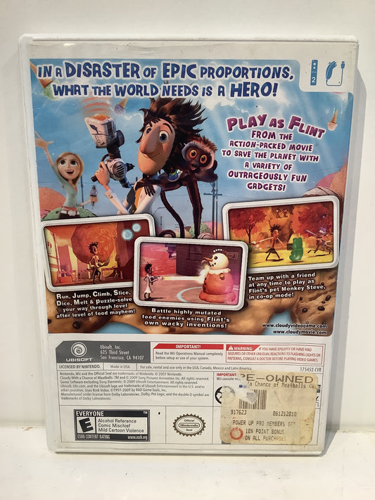 Cloudy with a Chance of Meatballs - Wii