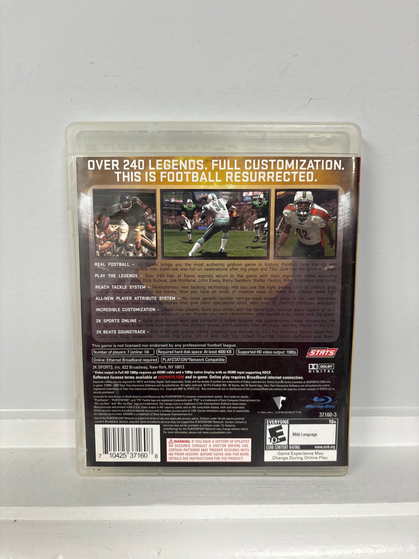 All Pro Football 2K8 - Playstation 3