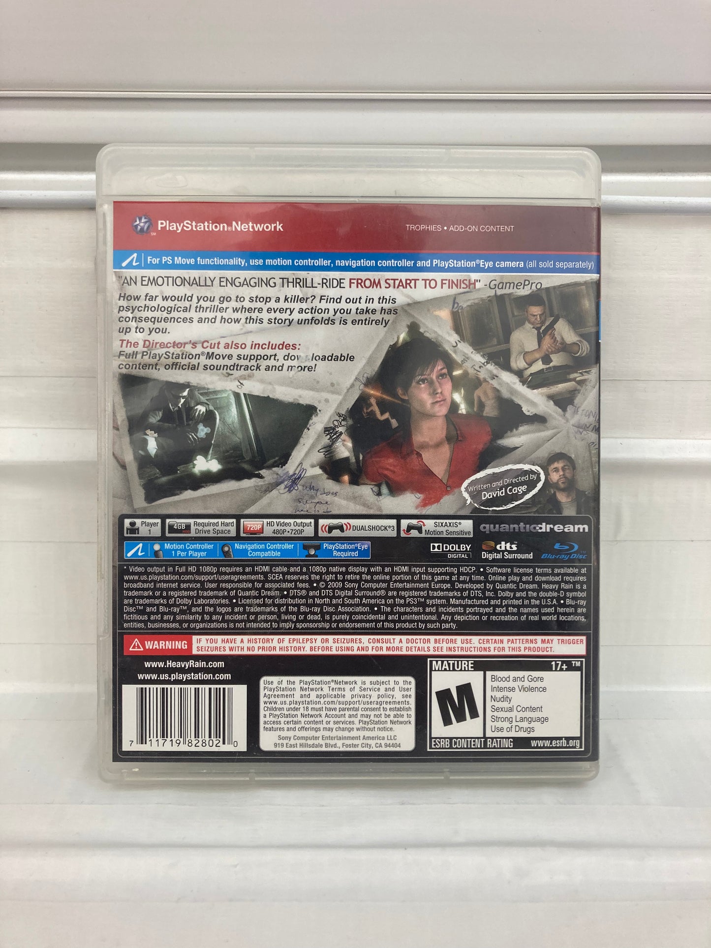 Heavy Rain [Director's Cut] - Playstation 3