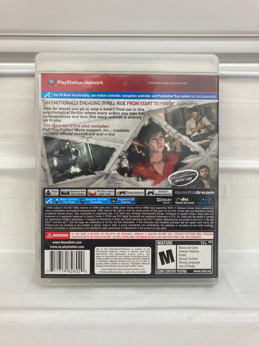 Heavy Rain [Director's Cut] - Playstation 3