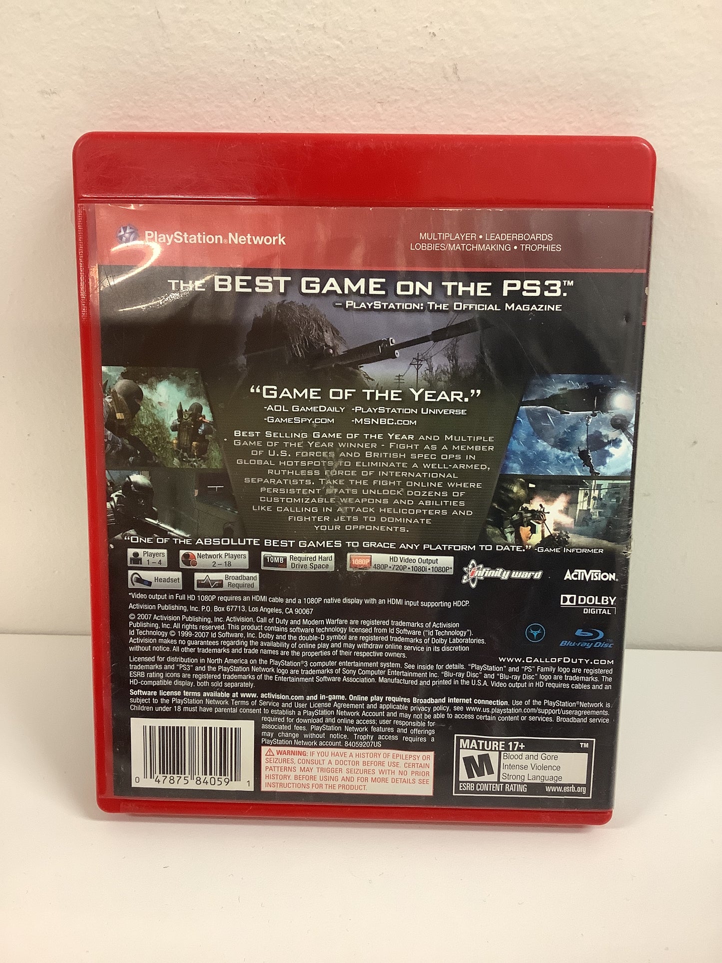 Call of Duty 4 Modern Warfare [Greatest Hits] - Playstation 3